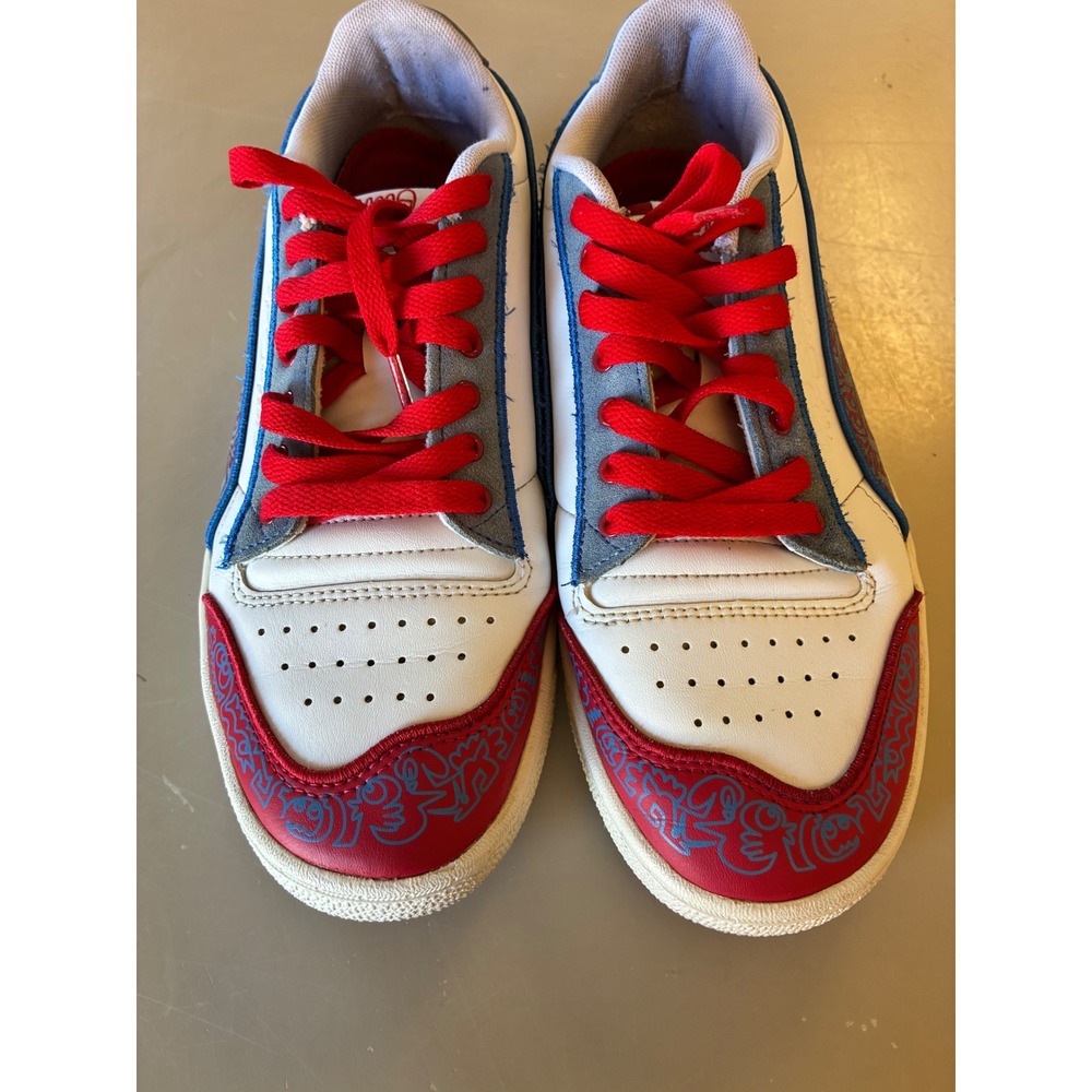 Puma Ralph Sampson Low Mr Doodle White Red Blue Sneakers 380539-01 Mens 8.5